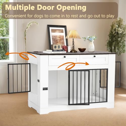 Large Dog Crate Furniture-Decorative Heavy Duty Dog Cage Indoor, view 6