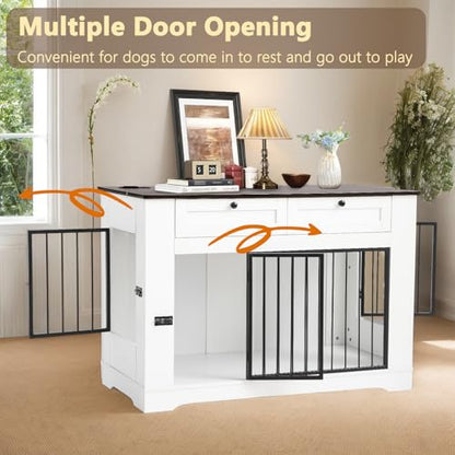 Large Dog Crate Furniture-Decorative Heavy Duty Dog Cage Indoor, view 6