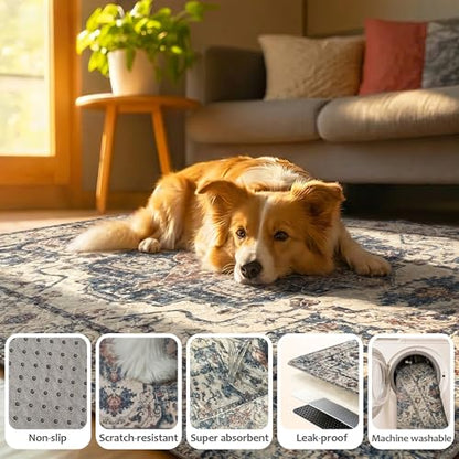 Washable Pee Pads for Dogs 24"x36" 2 Pack Reusable Puppy Potty Pad, view 7