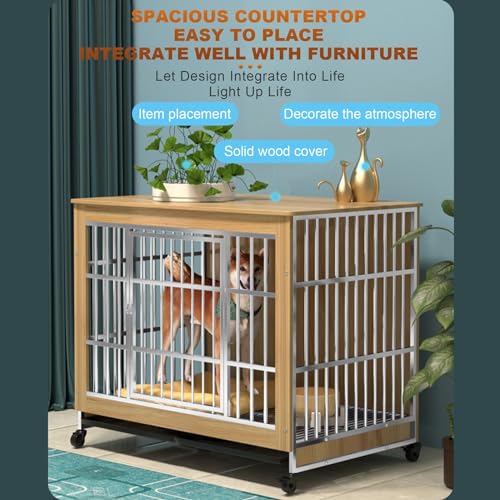 Rustic Heavy Duty Dog Crate Furniture, view 6