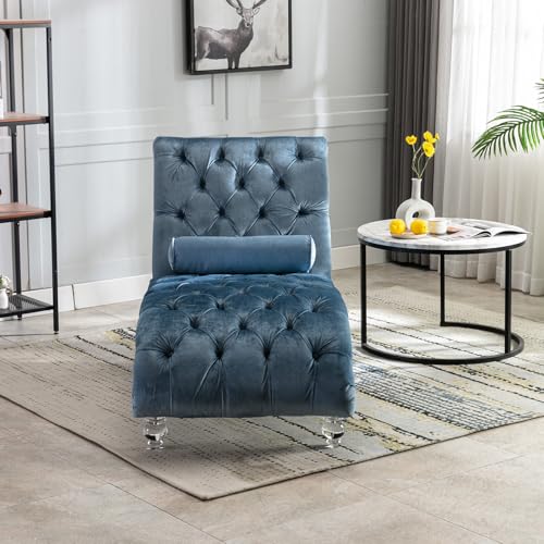 Tufted Chaise Lounge Chair Indoor, view 4