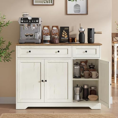 Buffet Cabinet, Sideboard, 3 Doors, 42.1 x 15.8 x 31.8 Inches, view 2