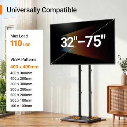 Universal Floor TV Stand for 32–75" TVs up to 110 lbs, view 3