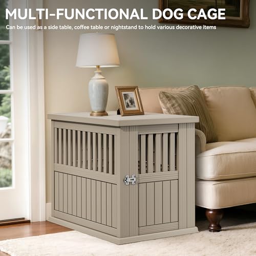 29" Dog Crate w/Door Latch, Multi-Functional Dog Crate Furniture, view 5