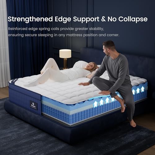 Queen Mattress, 2026 Upgraded Luxury 16 inch Queen Size Mattress in a Box, view 7