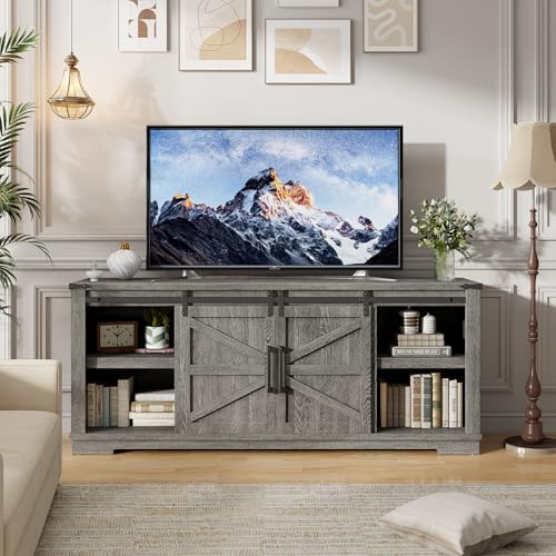 Farmhouse TV Stand for 55/65/75 Inch TVs, view 4