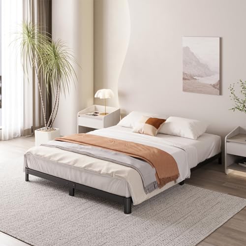 4 Inch Full Bed Frame Low Profile No Box Spring Needed, view 4
