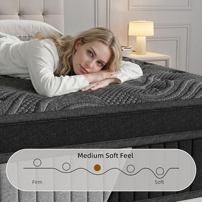 King Size 12 Inch Hybrid Mattress in a Box, view 7