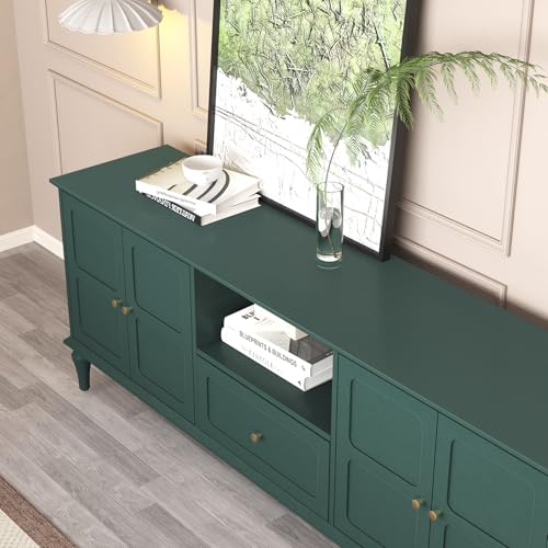 67" Mid-Century Modern TV Stand for TVs Up to 75 Inches, Green, view 5