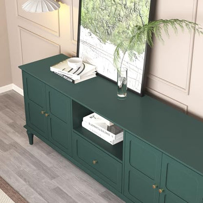 67" Mid-Century Modern TV Stand for TVs Up to 75 Inches, Green, view 5