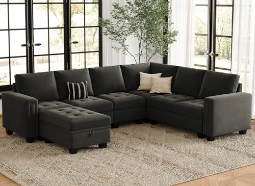 Corner Seat Module for Modular Sectional Sofa Grey