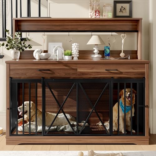 55.1" Furniture Dog Crate Large Dog, view 2
