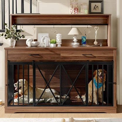 55.1" Furniture Dog Crate Large Dog, view 2