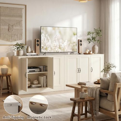78.5" W Modern Buffet Cabinet, view 4