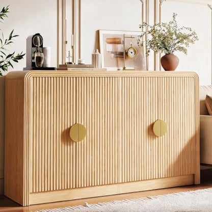55" Fluted Buffet Sideboard Cabinet, view 2