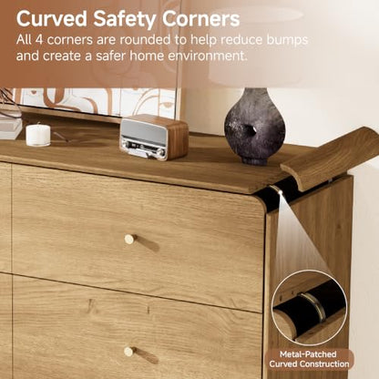 6 Drawer Dresser for Bedroom, view 4