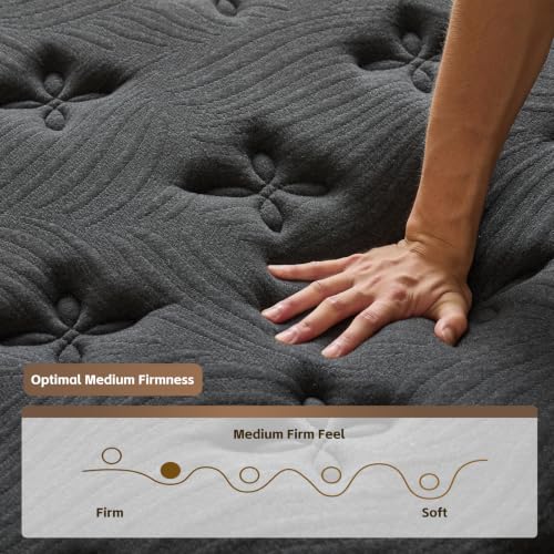 12 Inch Full Size Mattress, Hybrid Full Mattress in a Box, view 3