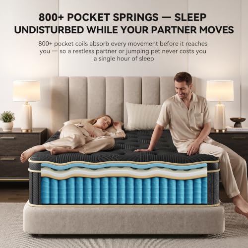 Mattress Queen Size, 12 inch Queen Hybrid Mattress in a Box, Medium Firm, view 6