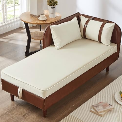 PU Leather Chaise Lounge Chair Indoor, view 4