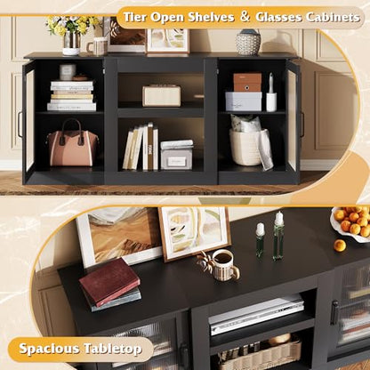 58" Farmhouse TV Stand for 65/60/55 Inch TVs, view 7