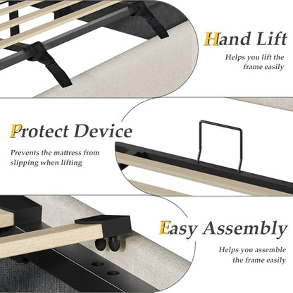 King Size Lift Up Storage Bed Frame, view 7