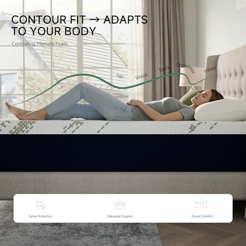 Queen Mattress 10-Inch for Cooler Sleep, view 4