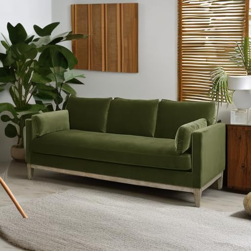 Jennifer Taylor Home Knox 84" Modern Farmhouse Performance Velvet Living Room Sofa Couch