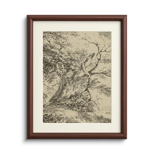 Brown Framed Oak Tree Wall Art, view 2