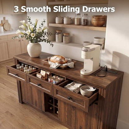Sideboard Buffet Cabinet with Storage, view 6