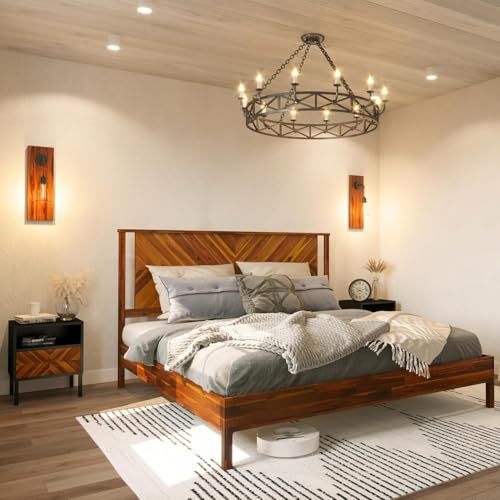 Vivian 14 Inch Deluxe Bed Frame with Headboard, view 4