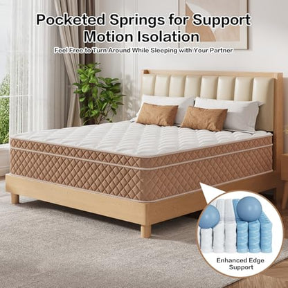 Twin Mattress, Memory Foam Mattress for Cool Sleep & Pressure Relief, view 6