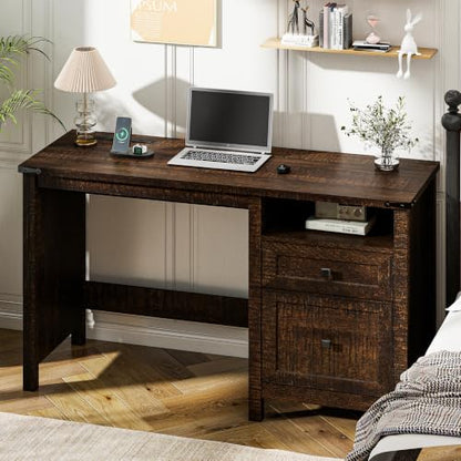 Farmhouse Executive Desk with Charging Station, view 7