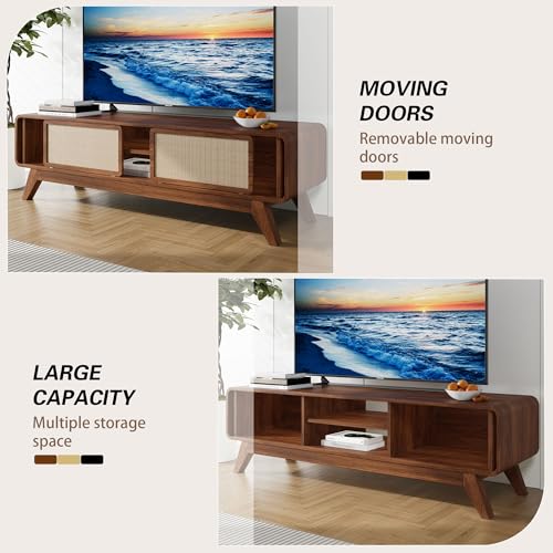 Mid Century Modern TV Stand for TVs up to 65'', view 6