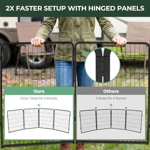 Instant Dog Playpen, RV Camping, Outdoor & Yard, 40" H, 16 Panels, view 5