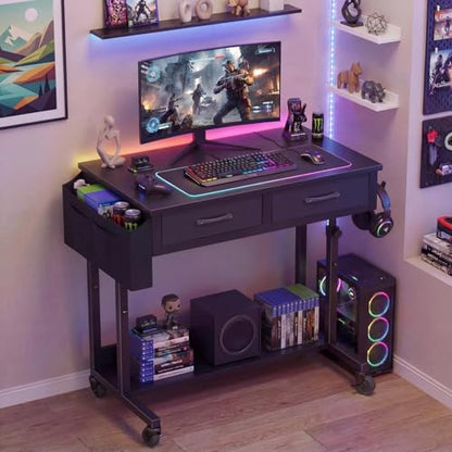 Small Portable Rolling Standing Desk, view 3