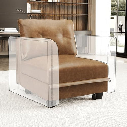 Modular Sectional Sofa Middle Module Storage Seat for Customizable Couch Accent Armless Chair