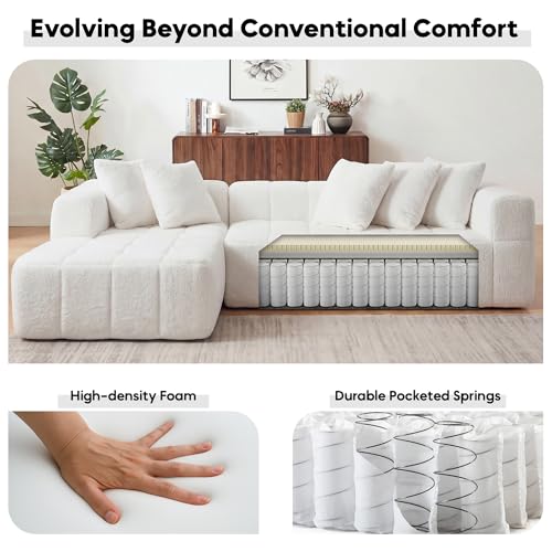 107.9" L-Shaped Boneless Couch, view 4