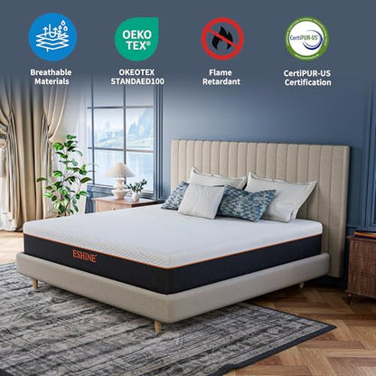 King Mattress for Back Pain Relief, 12 Inch Cooling Gel Memory Foam, view 3