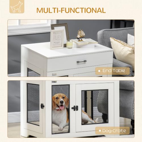 Dog Crate Furniture with Soft Water-Resistant Cushion, view 4