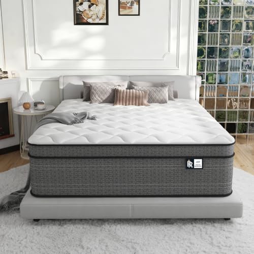 Full Size Mattress 10 Inch, Firm Hybrid Mattress, CertiPUR-US, view 2