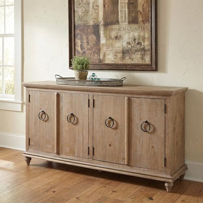 Martin Svensson Home Garden District 65" Solid Wood TV Stand, Driftwood, view 6