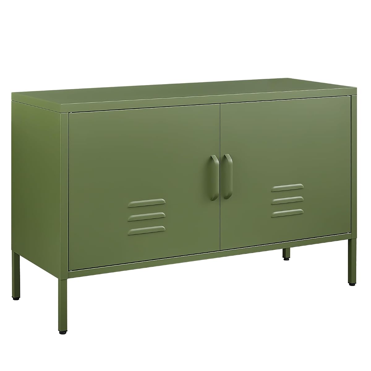 Metal Storage Cabinet, Metal Cabinet with Doors and Adjustable Shelf