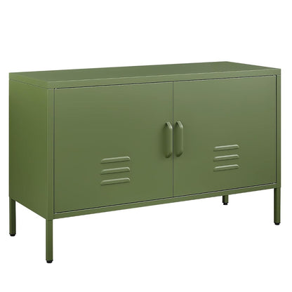 Metal Storage Cabinet, Metal Cabinet with Doors and Adjustable Shelf