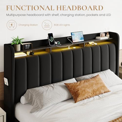 Wingback Platform Bed Frame, view 5