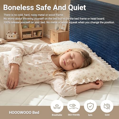 Boneless Bed Frame with Mattress Twin Size, view 6