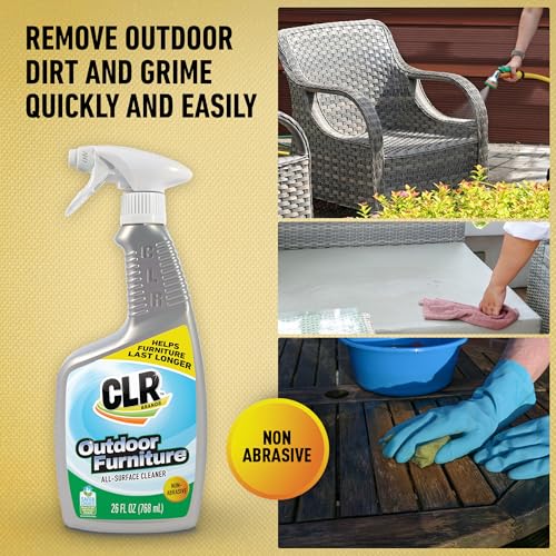 Brands Outdoor Furniture Cleaner, 26 oz. Spray Bottle, Cleans Outdoor Surfaces, Remove Dirt and Grime from Fabric, Wood, Wicker, PVC, Plastic and More