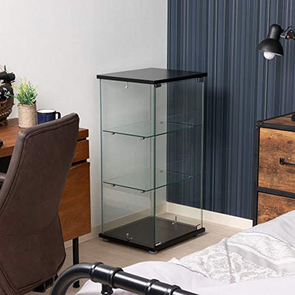 不二貿易(Fujiboeki) 3 Tiers Glass Collection Case, 高さ86cm, Clear