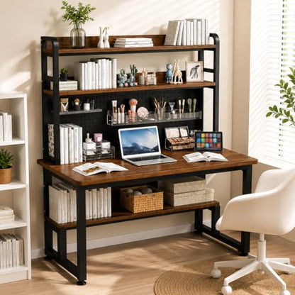 Computer Desk with Power Outlet & LED Lights, view 2