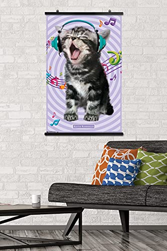 Keith Kimberlin - Kitten - Singing Wall Poster, 22.375" x 34", Premium Poster & Clip Bundle