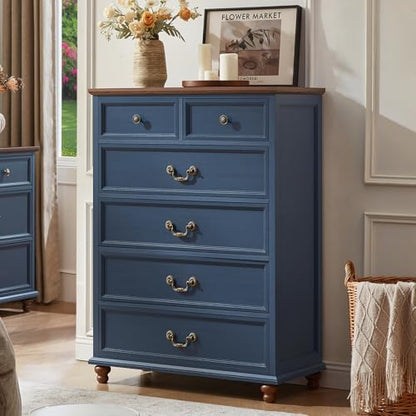 Farmhouse 6 Drawer Dresser for Bedroom, view 2